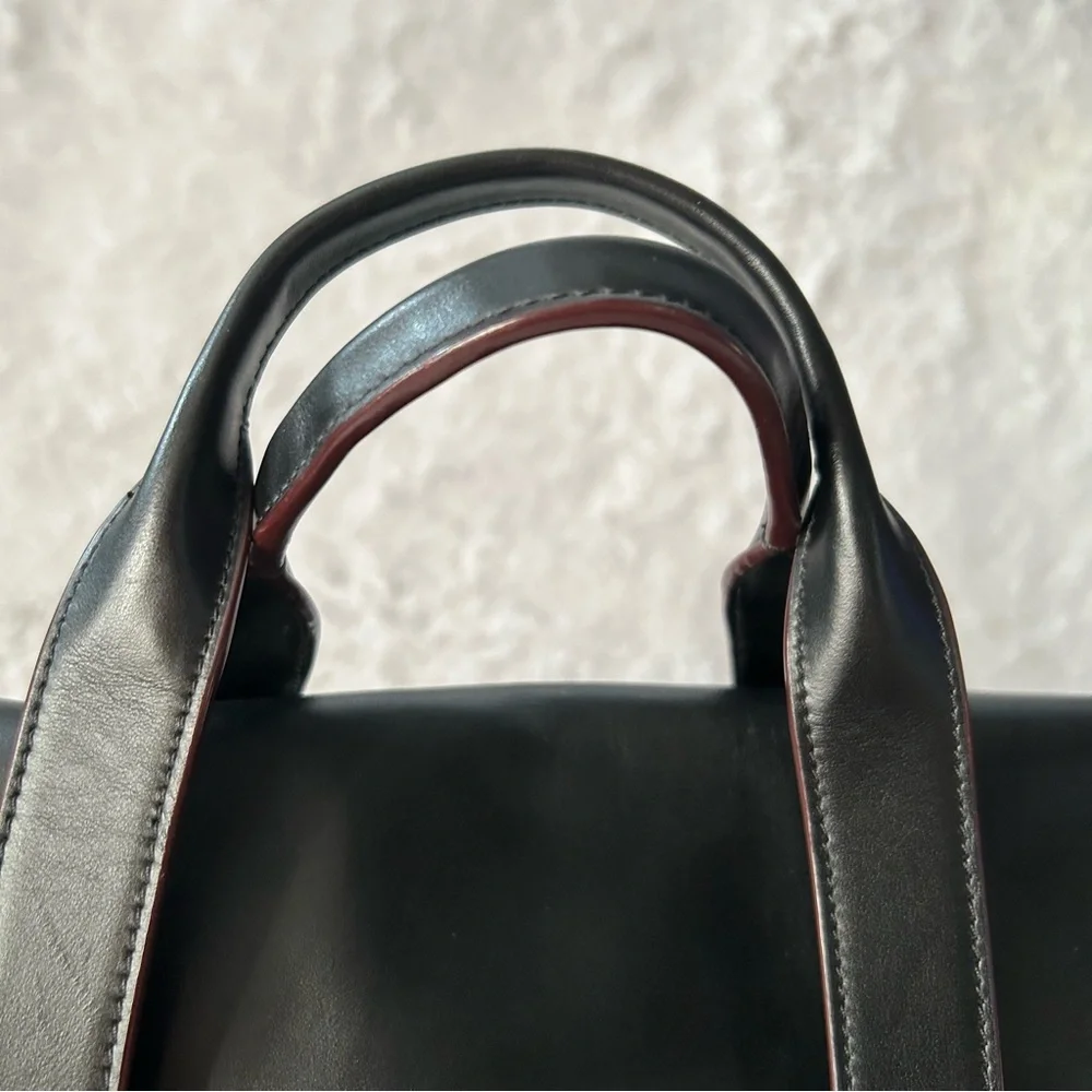 Coach Leather Hamilton Portfolio Brief Briefcase Laptop Signature Monogram Bag